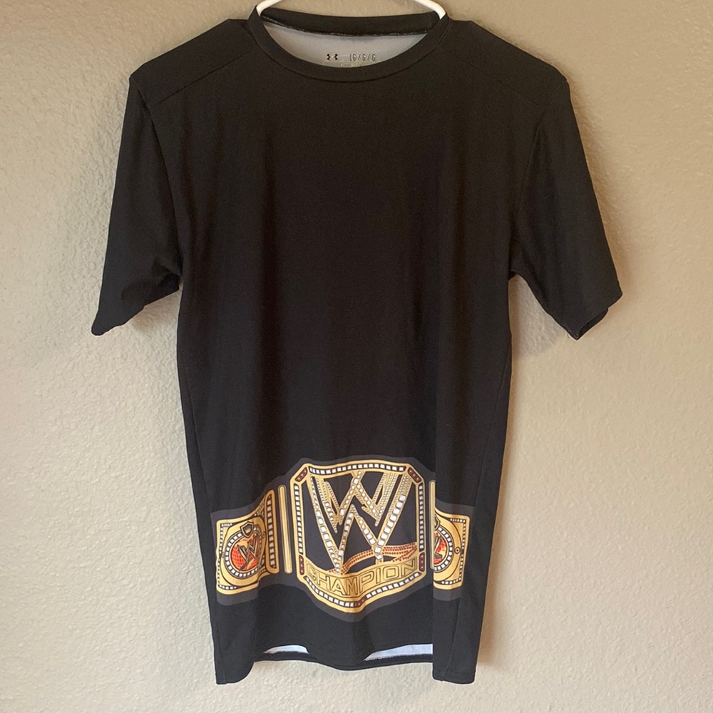 Under Armour RARE Boys WWE Compression Shirt Size Large